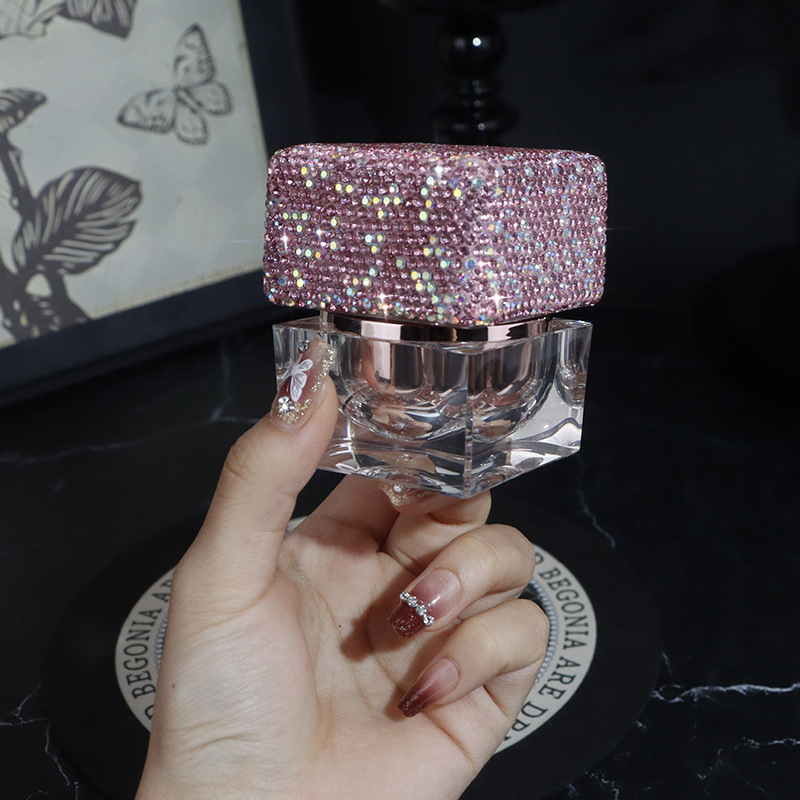Luxury Skincare Bottles - 30ml Capacity Powder Diamond Creative Light