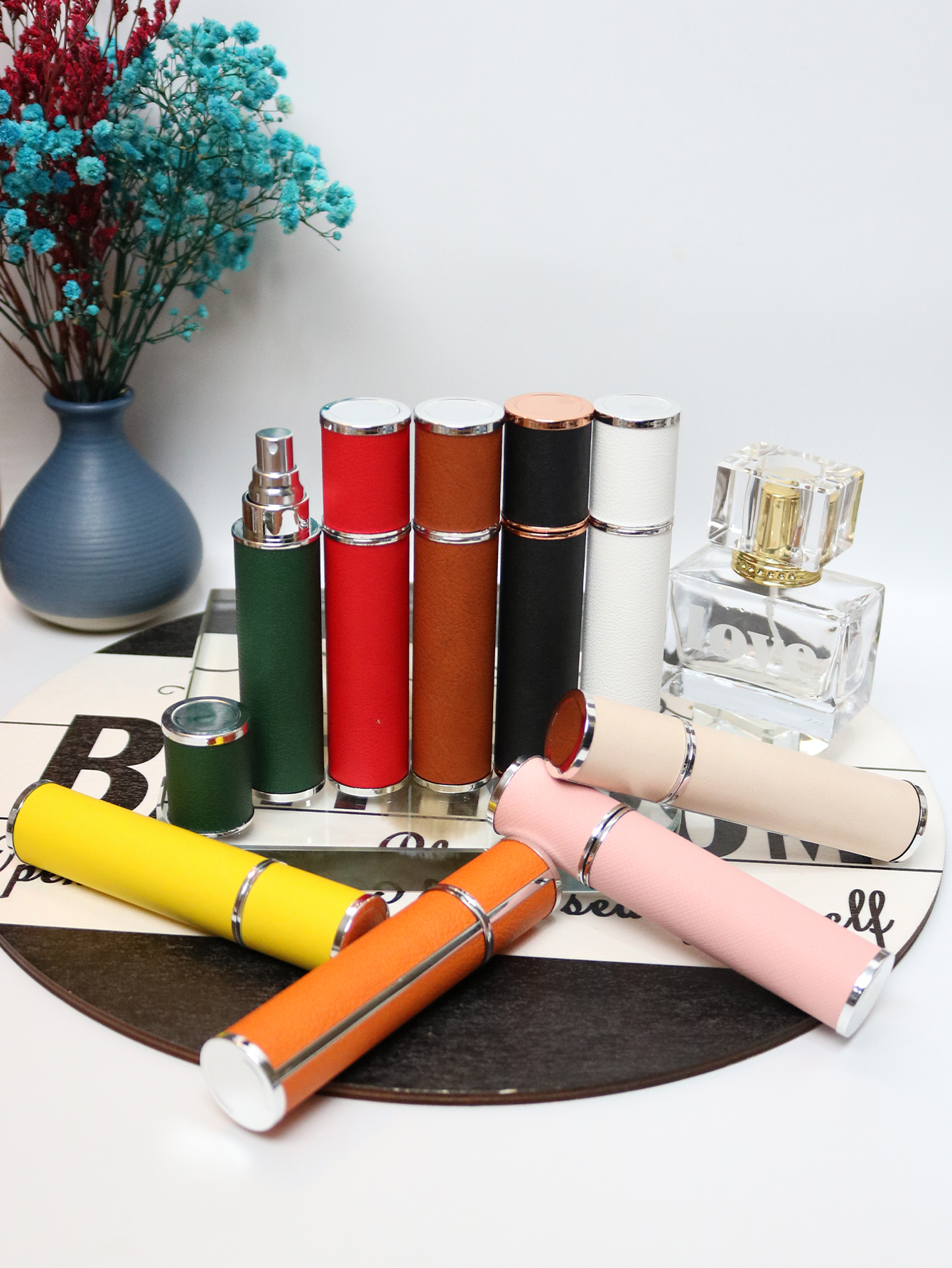 10ml luxury leather wrapped gl - Luxury Skincare Bottles 리뷰 및 가격