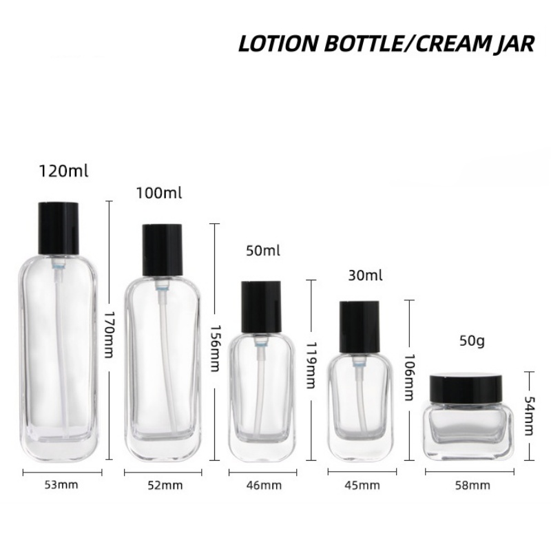 【Logo Custom】1Pcs Luxury Clear - Luxury Skincare Bottles 리뷰 및 가격