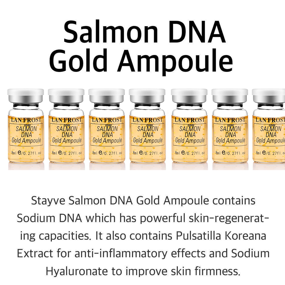 Korea 8ml Salmon DNA Gold Ampo - Luxury Skincare Korea 리뷰 및 가격