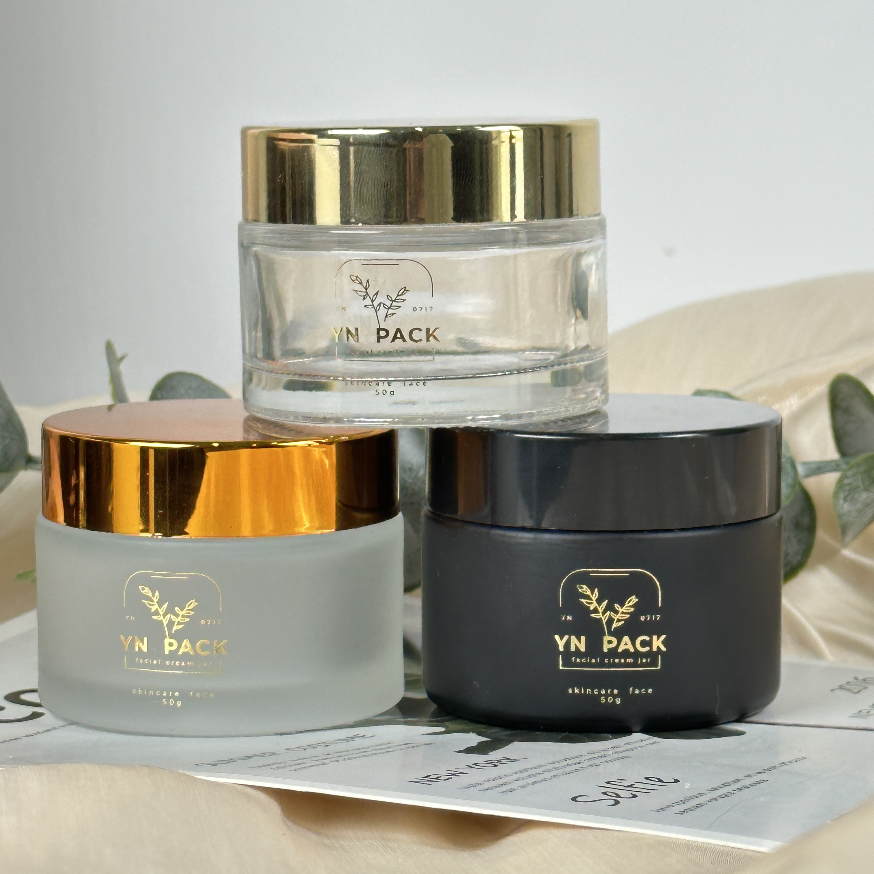 luxury glass jar Wholesa frost - Luxury Skincare Bottles 리뷰 및 가격
