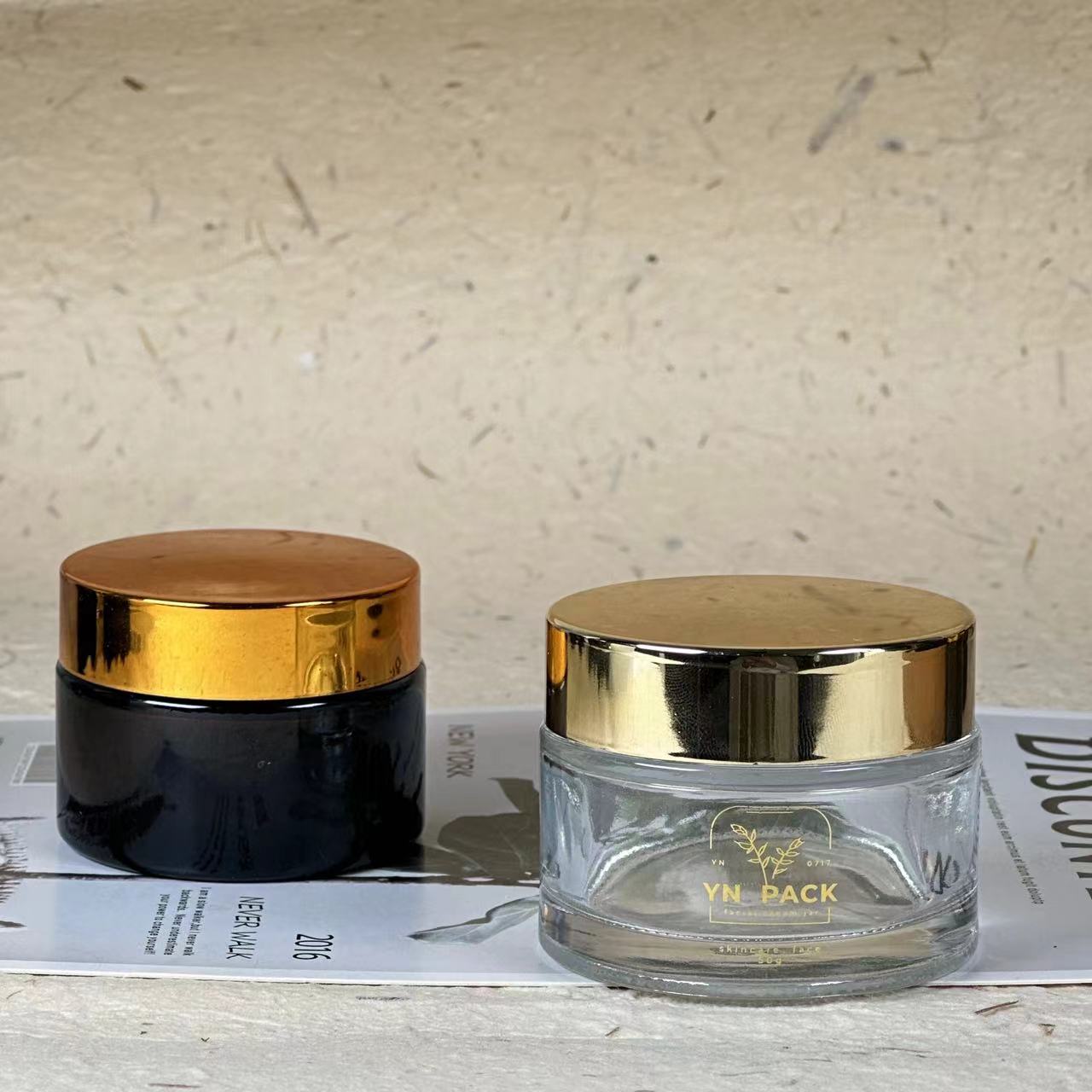 luxury glass jar Wholesa frost - Luxury Skincare Bottles 리뷰 및 가격