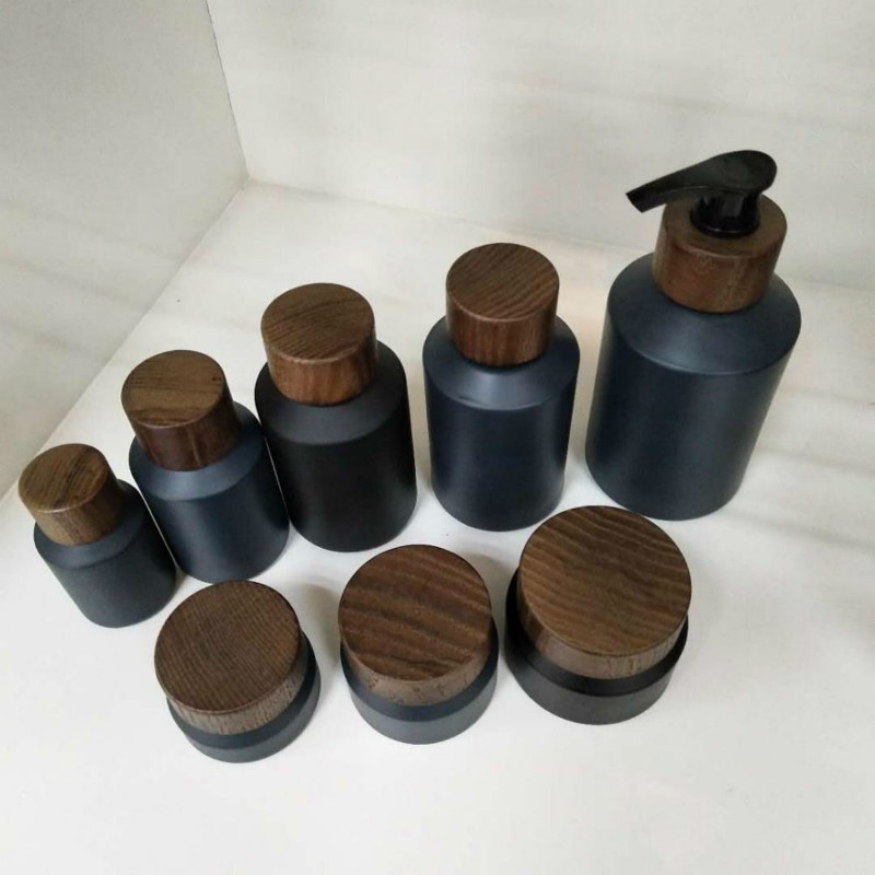 60pcs 120ml black matte glass  - Luxury Skincare Bottles 리뷰 및 가격