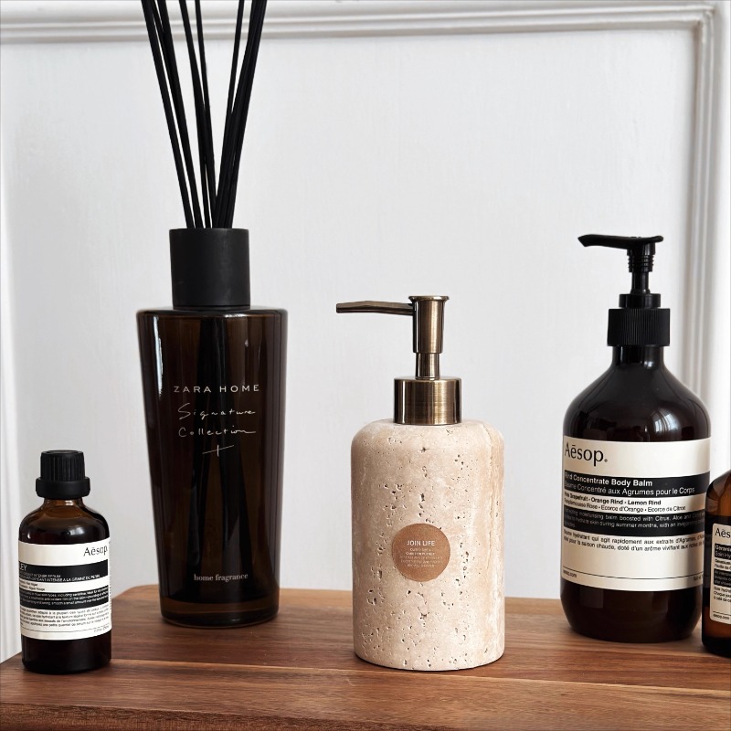 Natural Stone Lotion Dispenser - Luxury Skincare Bottles 리뷰 및 가격