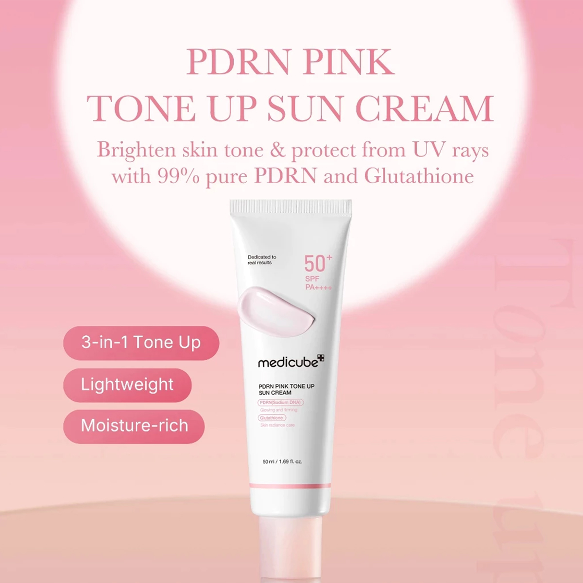 Medicube PDRN PINK TONE UP SUN - Luxury Skincare Korea 리뷰 및 가격
