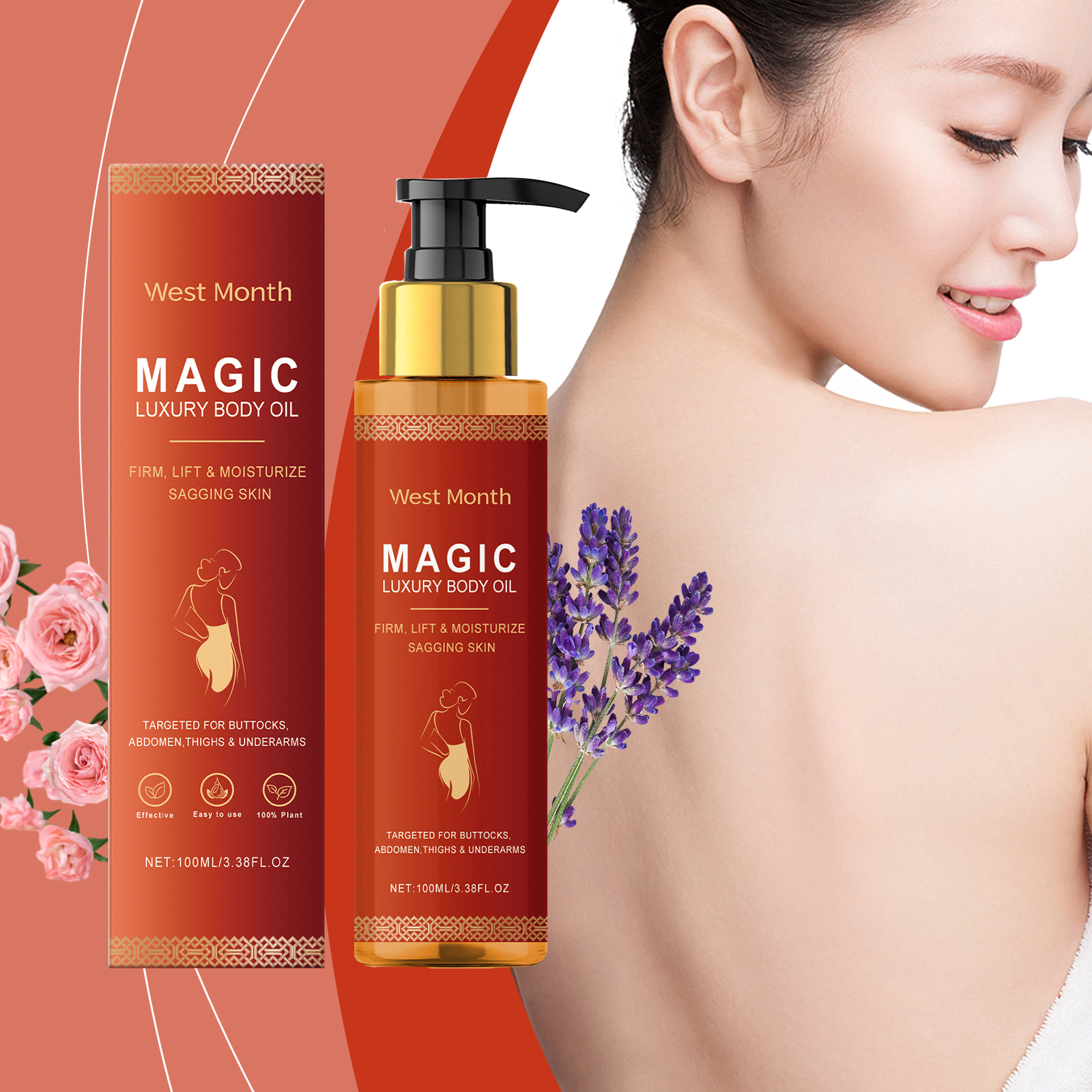 WEST MONTH Magic Luxury Body O - Luxury Skincare Products For Women 리뷰 및 가격