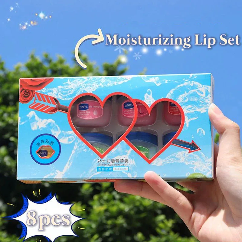 8 Pieces Set Lip Balm Moisturi - Luxury Skincare Korea 리뷰 및 가격